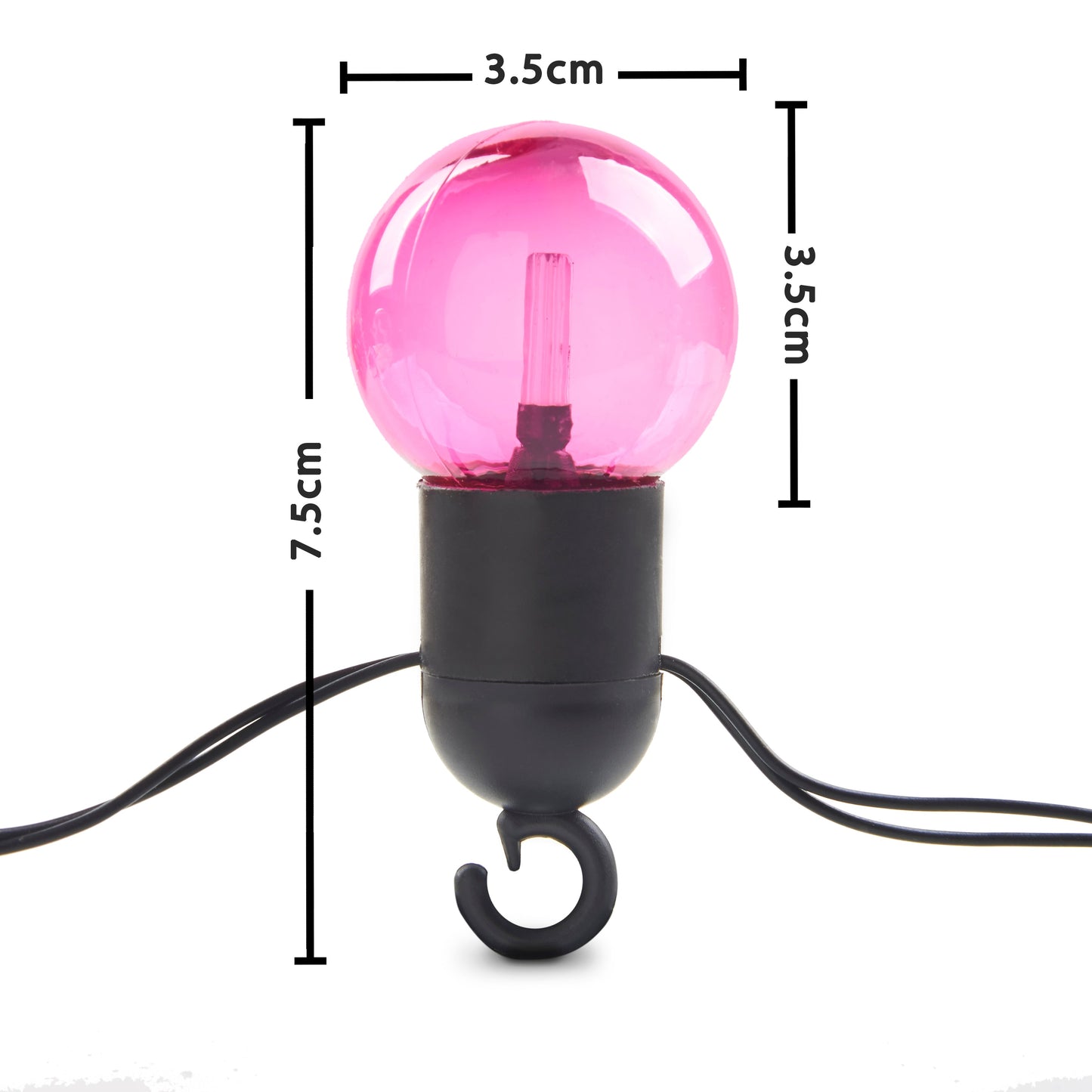 Silver & Stone Solar Powered Party String Lights with 50 Multi Coloured LEDs