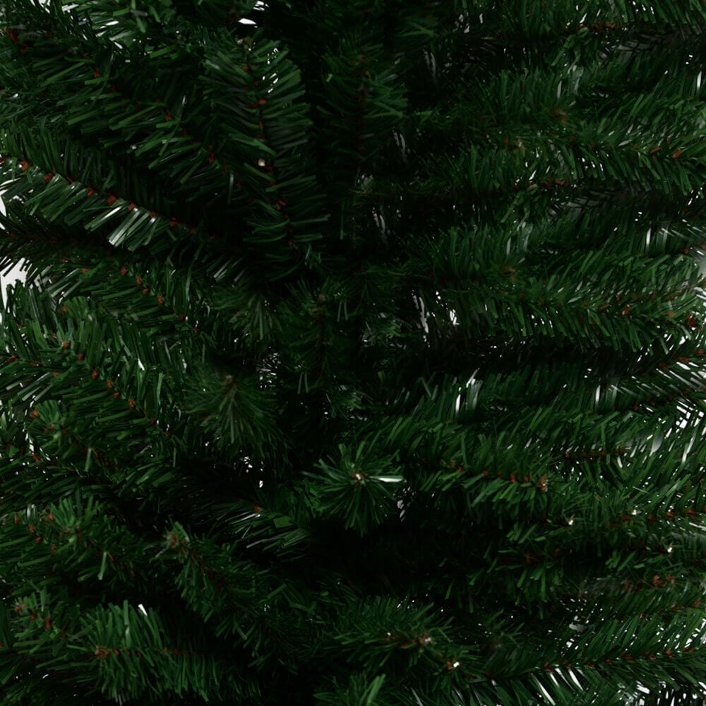 6ft Slim Shaped Green Luxe Christmas Tree with 508 Tips and Metal stand