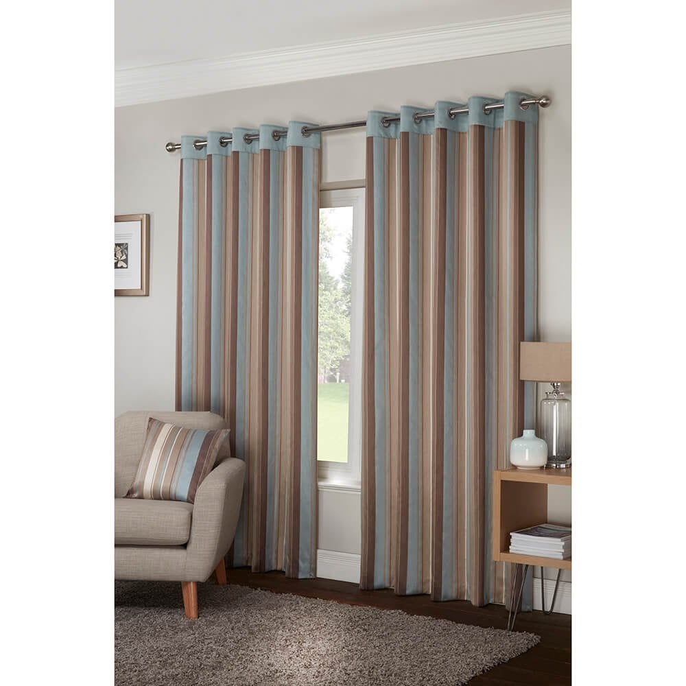 Bentley Eyelet Curtains - Duck Egg