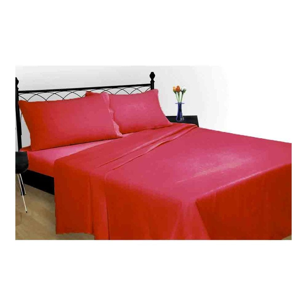 Flannelette Red Co-ordinating Sheet Range