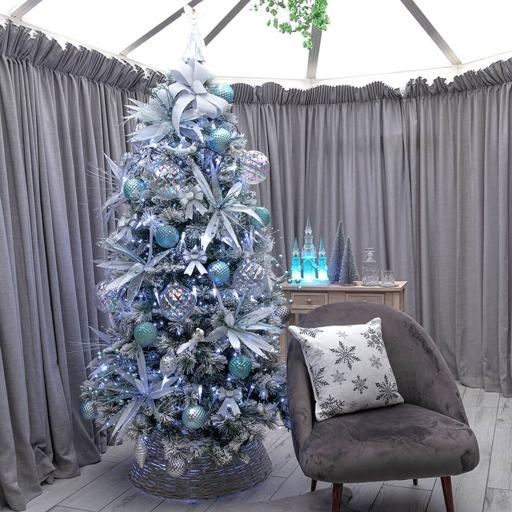 Super Glitter Flower - Ice Blue