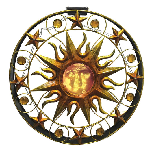 Wall Art - Sun Solar with Lights 45cm