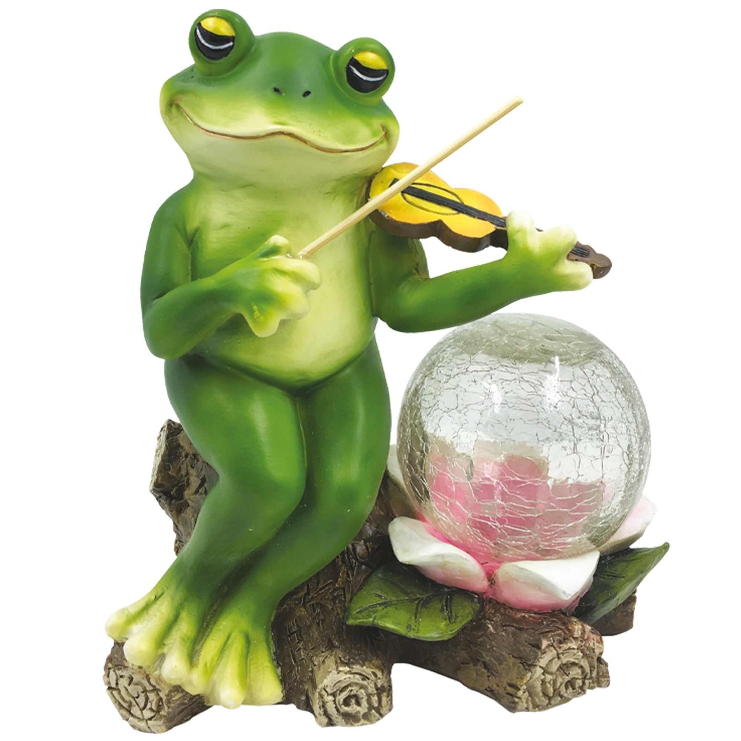 Violin Solar Frog Lighting 16.5x10.5x19.5cm