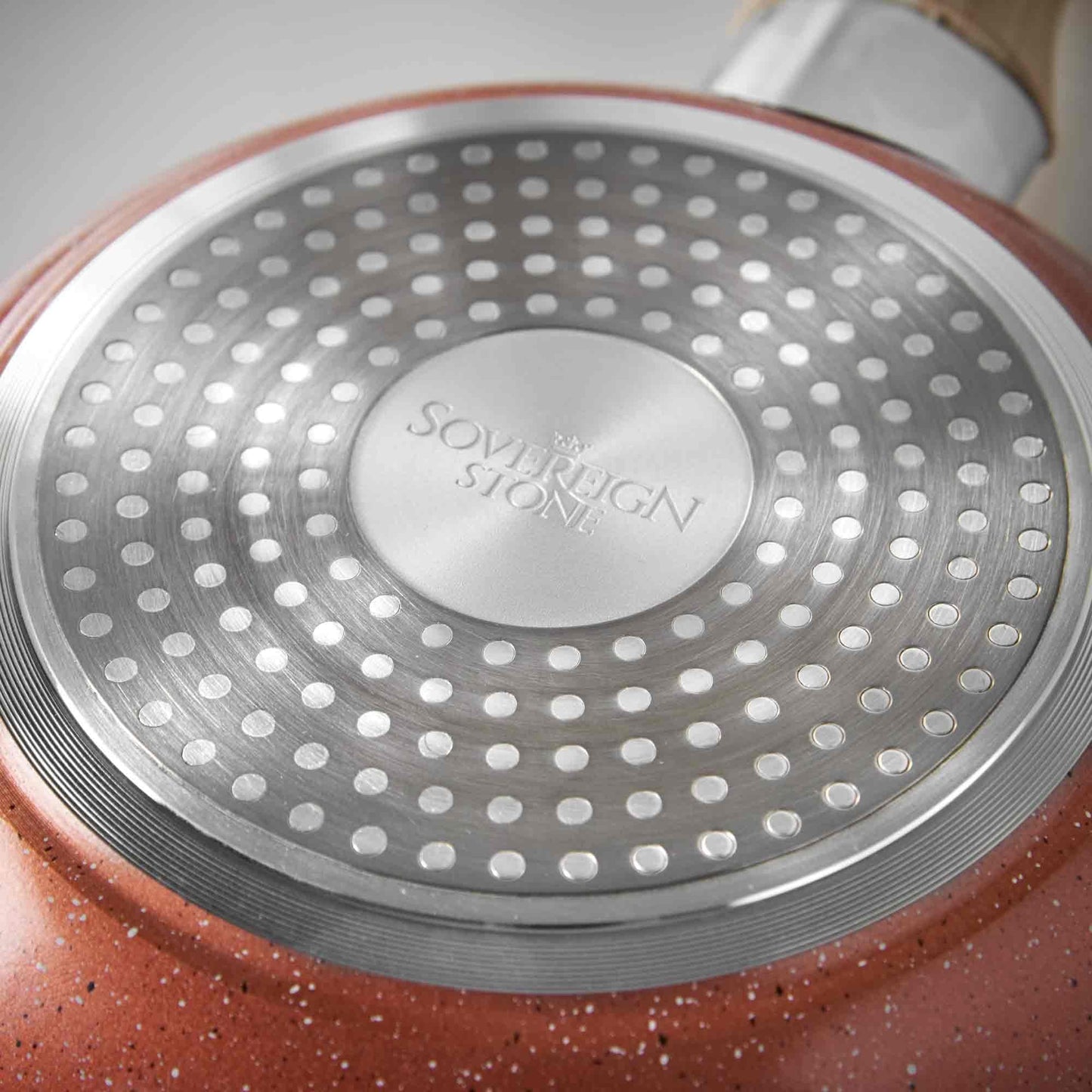 Sovereign Stone Copper Frying Pan, 20cm with Soft Touch Handle Home Kitchen