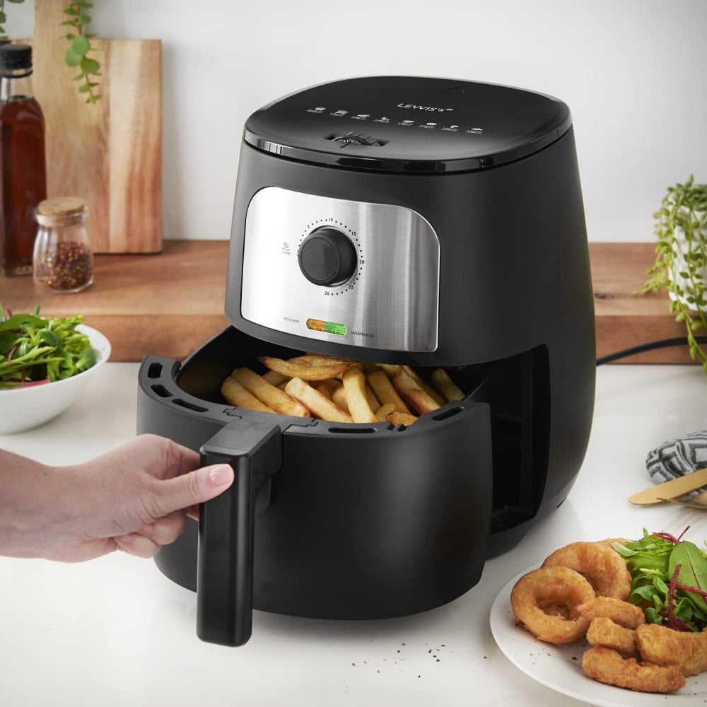 Lewis's Manual Air Fryer 4.3L - Black