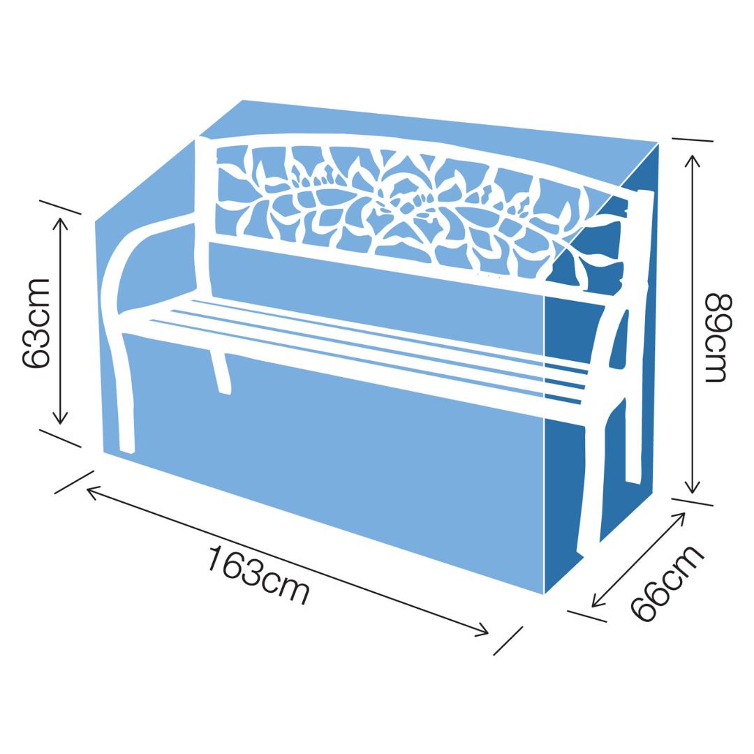 Outdoor Furniture Cover for Garden Bench 163 x 66 x 89cm