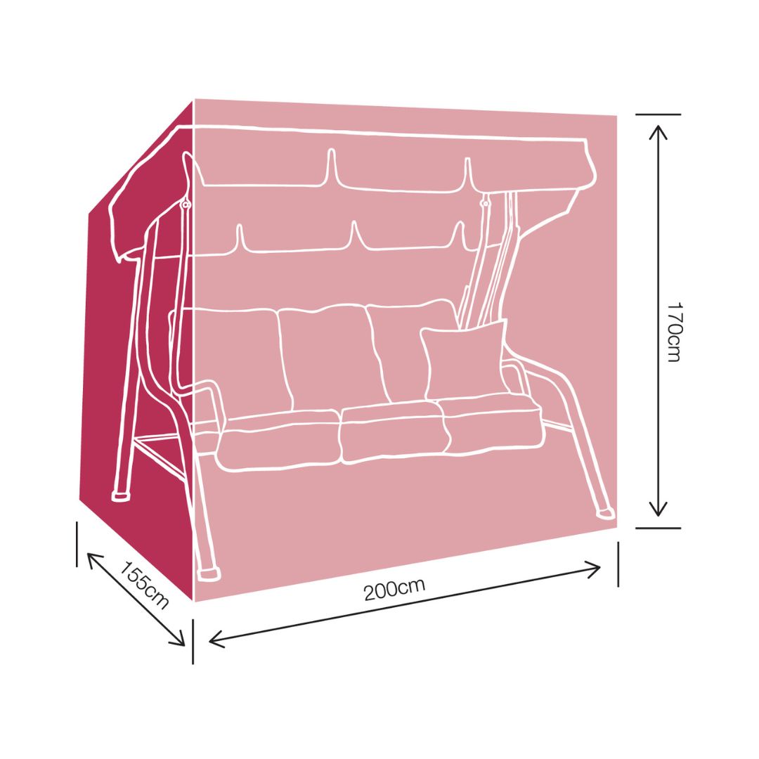 Outdoor Furniture Cover for 3 Seater Bench Swing