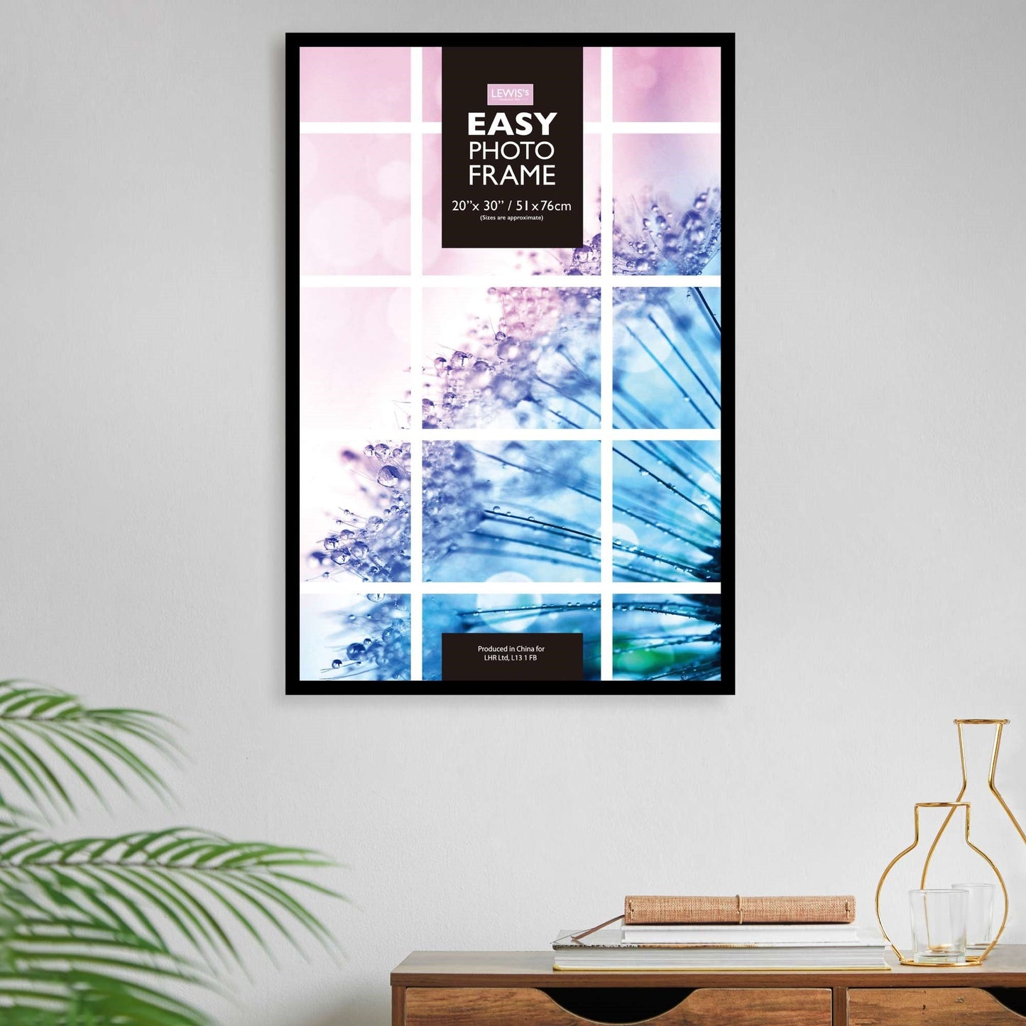 Easy Picture Photo Frame 20 x 30" Black