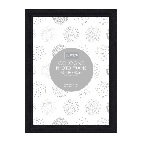 Cologne Picture Photo Frame 30 x 42cm Black