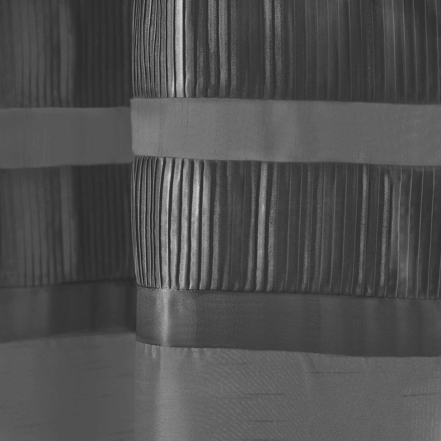 Denver Lined Eyelet Curtains - Charcoal