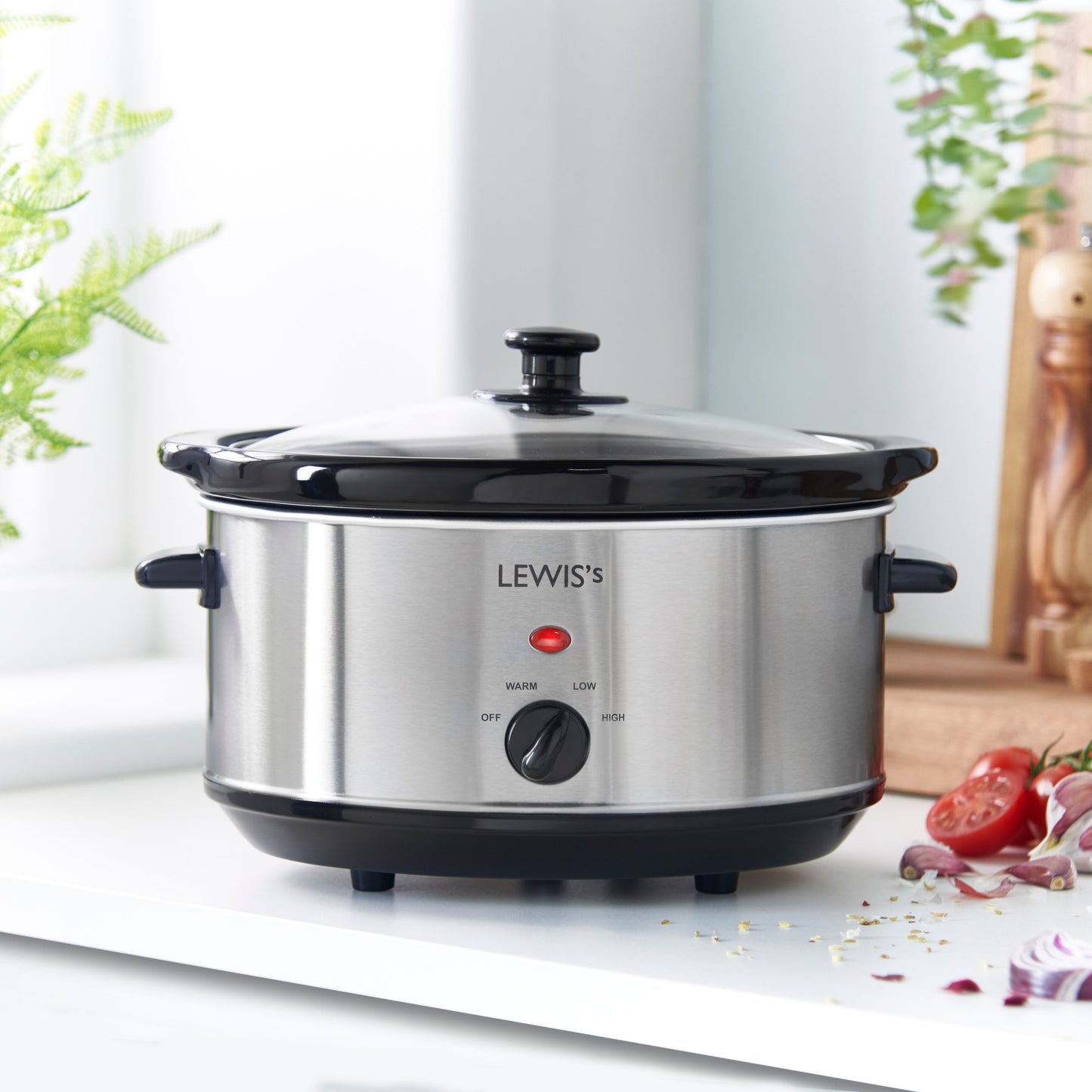 Lewis's Slow Cooker 3.5L Stainless Steel
