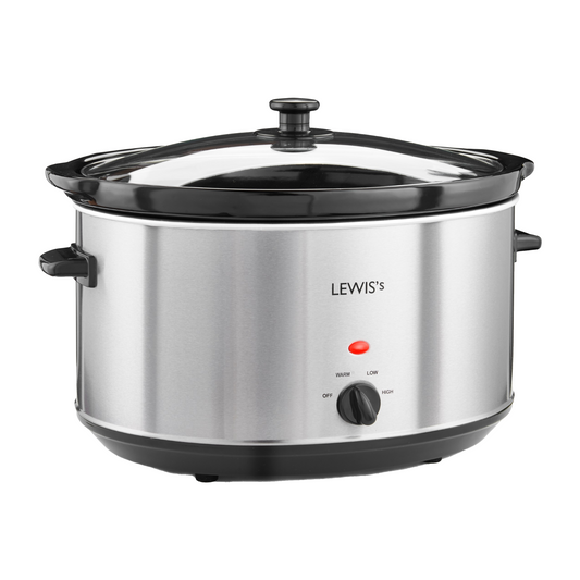 Lewis's 8L Stainless Steel Slow Cooker