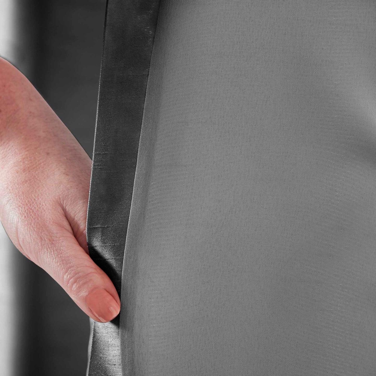 Olivia Velvet Top Eyelet Curtains - Black