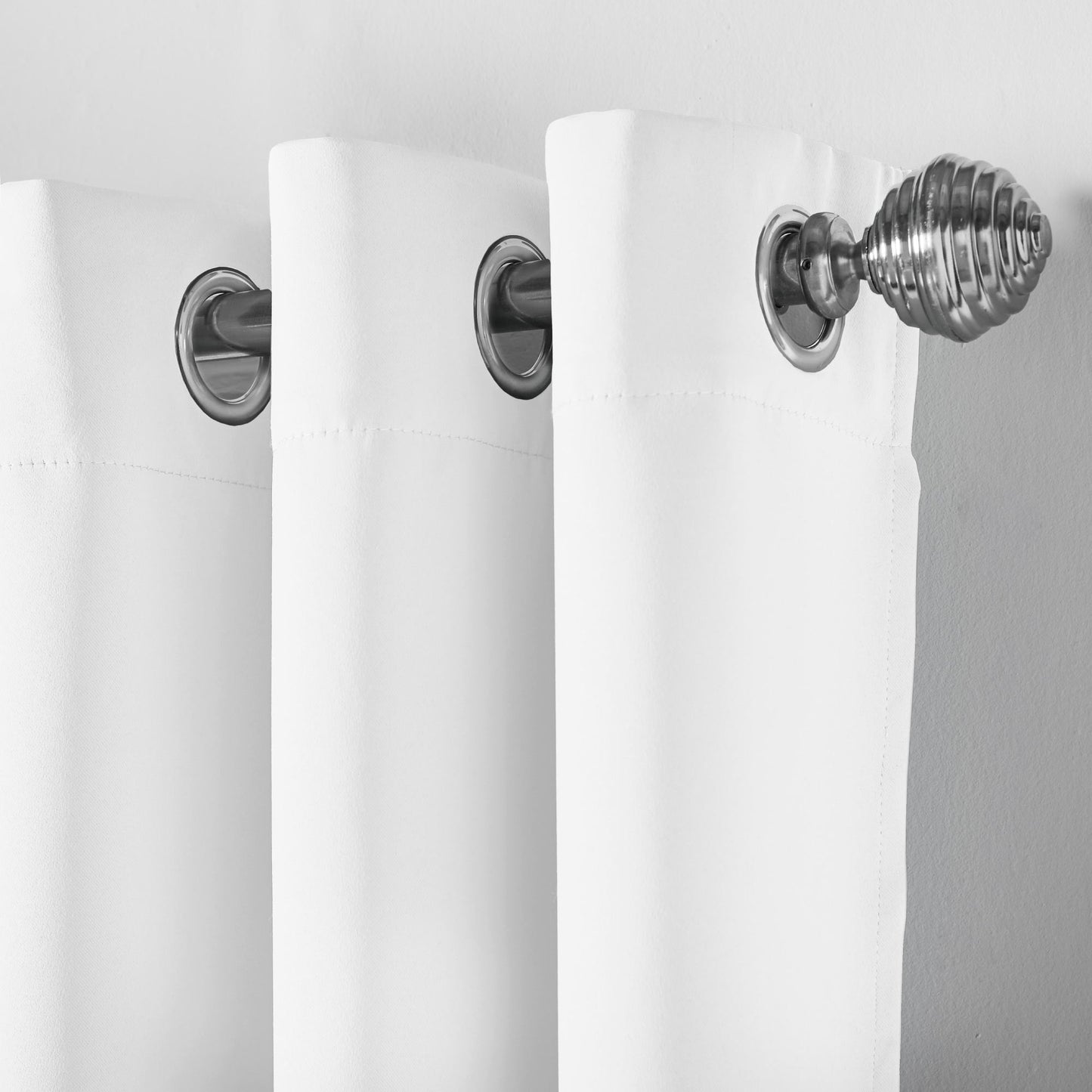 Eclipse Soft Touch Blockout Eyelet Curtains - White