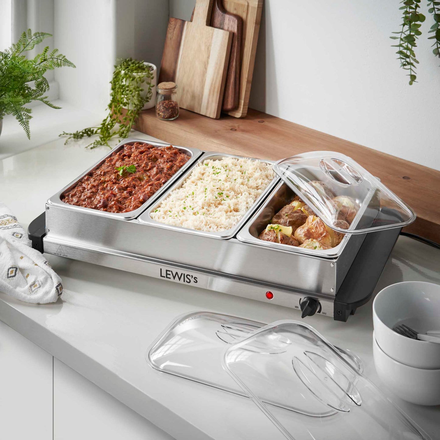 Lewis's Buffet Server Large 62.5 X 36.5 X 15.3cm