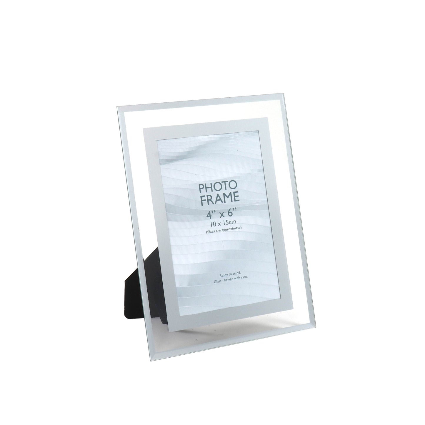 Single Silver Glass Photo Frame- 4X6