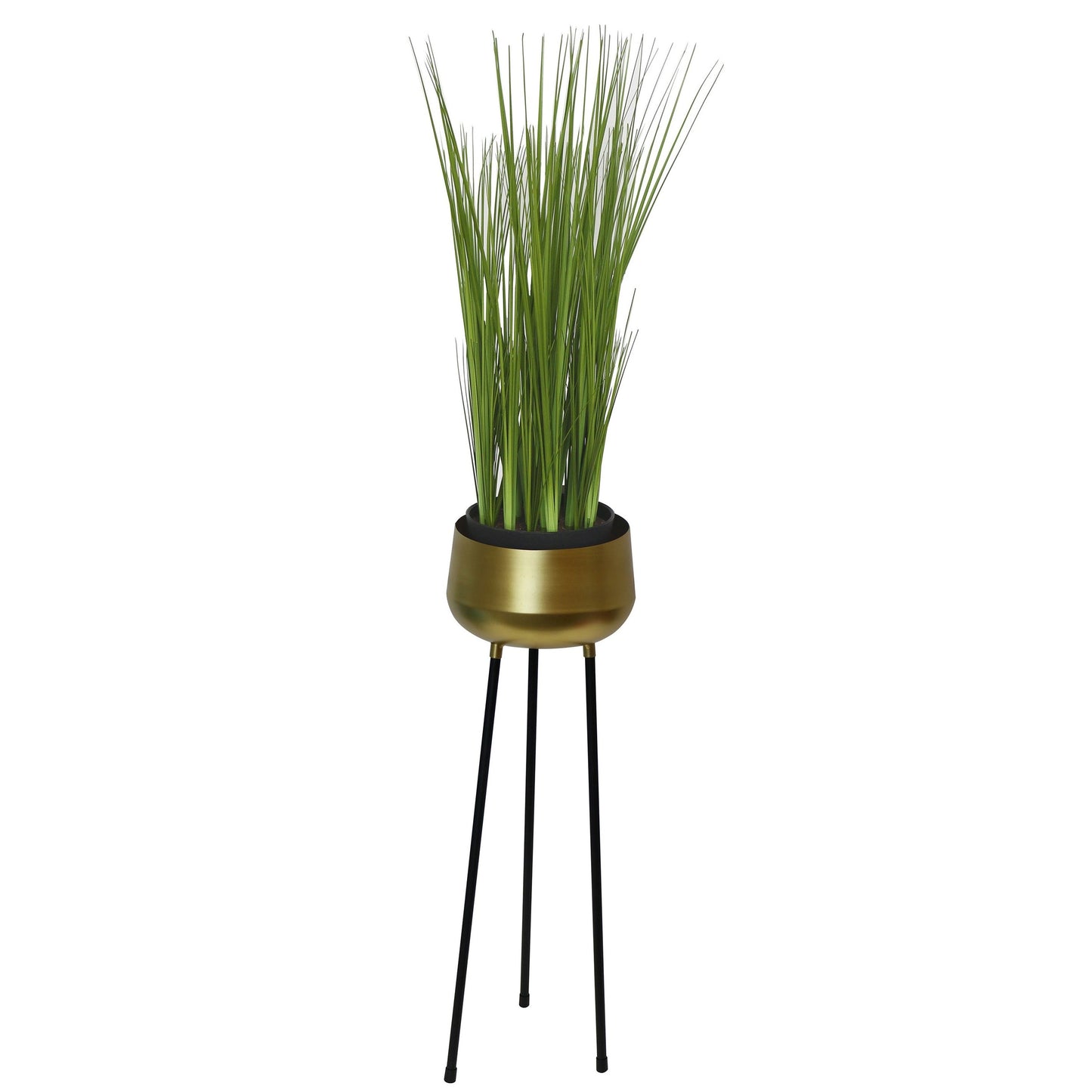 Palma Indoor Metal Planter Pot On Legs - Gold