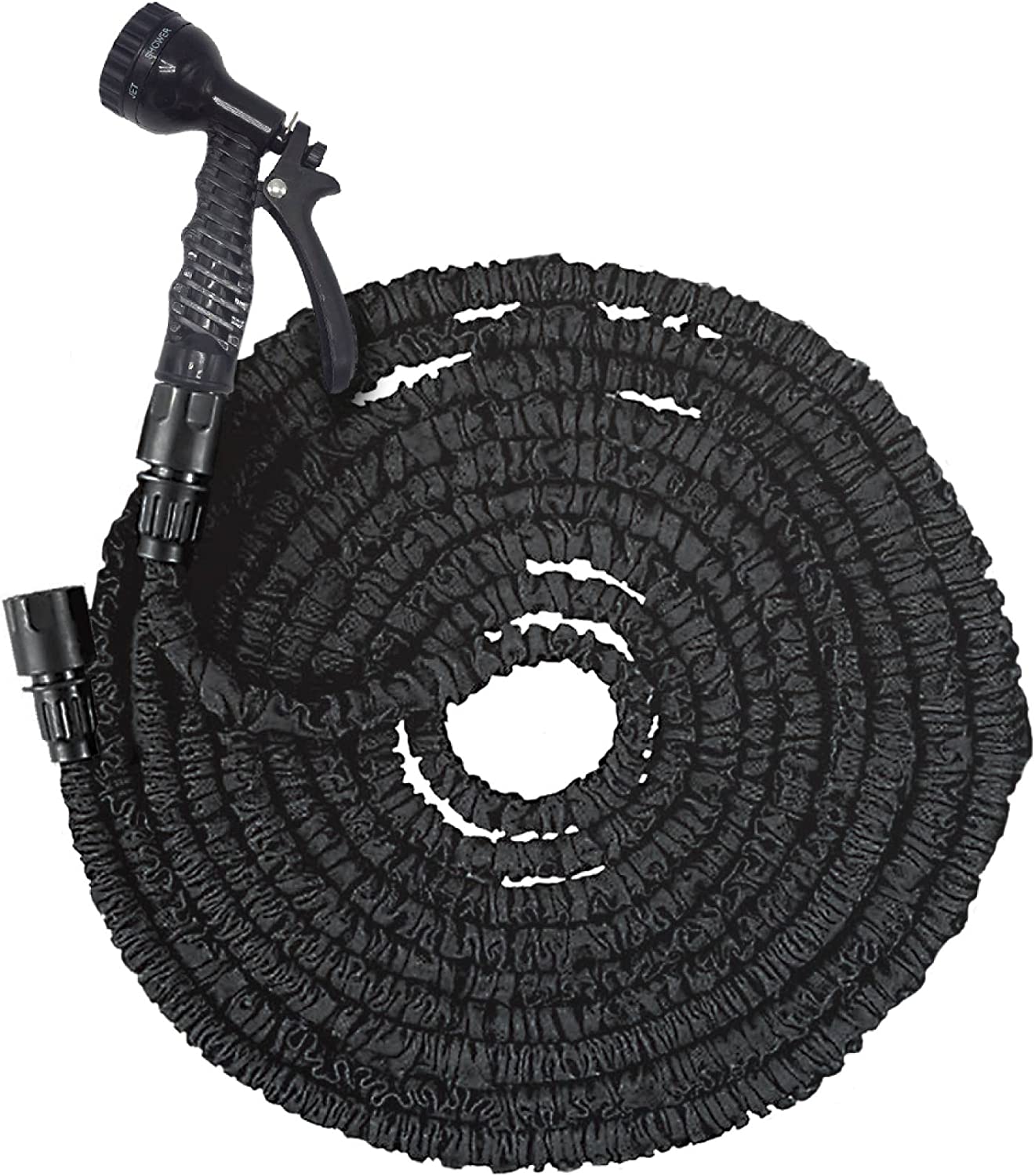 Silver & Stone Garden Expanding Hose 50m with Spray Gun and Fittings