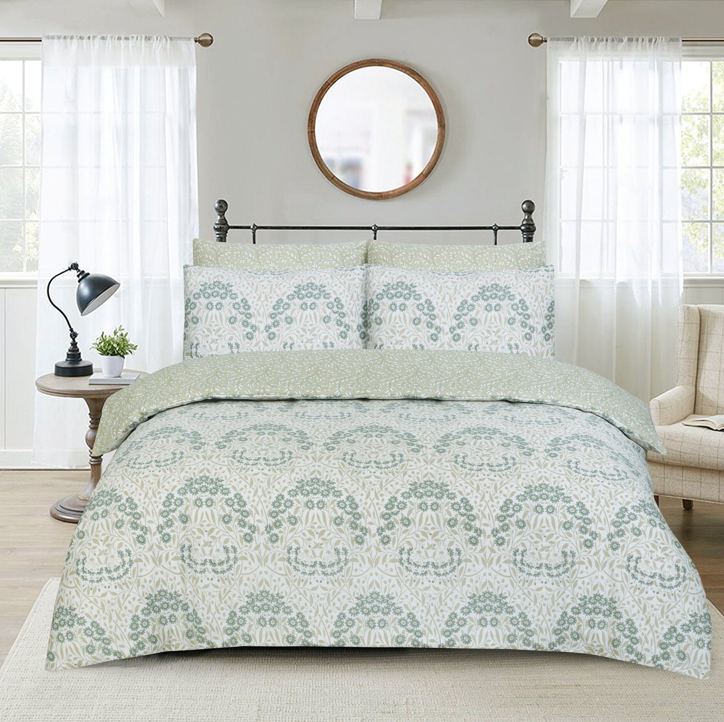 Isadora Duvet Set - Mint