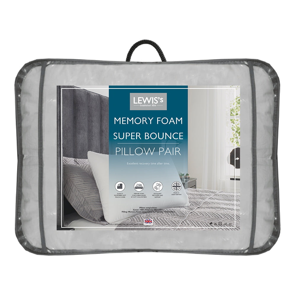 Spring & Bounce Memory Foam Pillow Pair