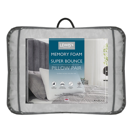 Spring & Bounce Memory Foam Pillow Pair