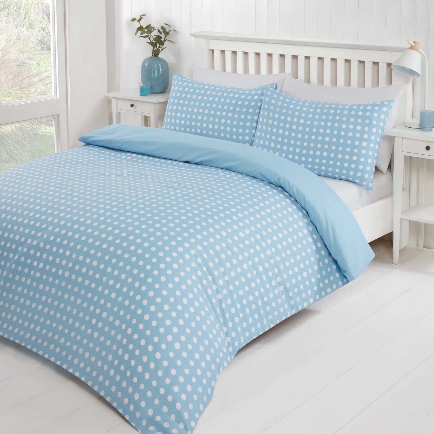 Dotty Duvet Set - Blue