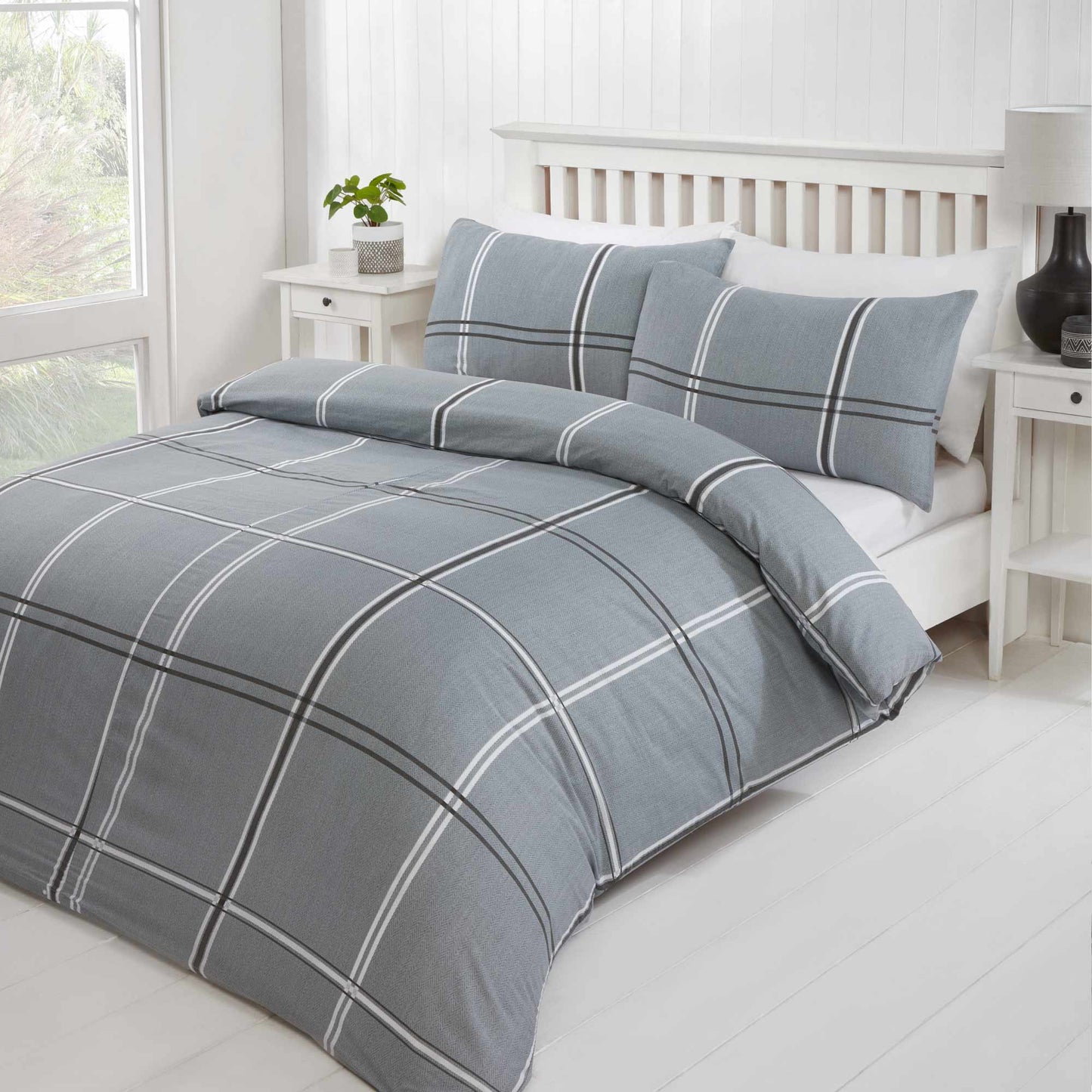 Compton Duvet Set - Grey