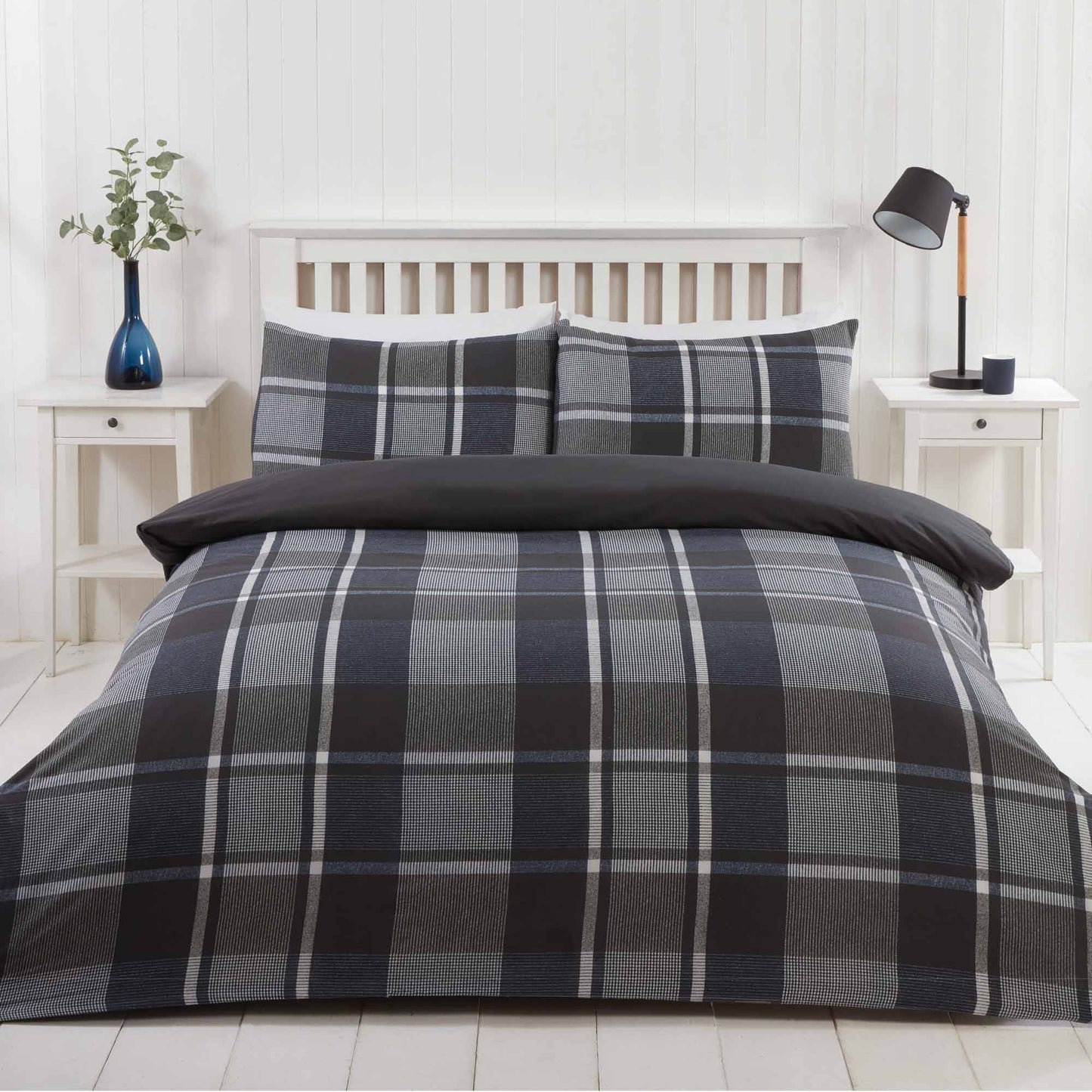 Hampton Duvet Set - Navy