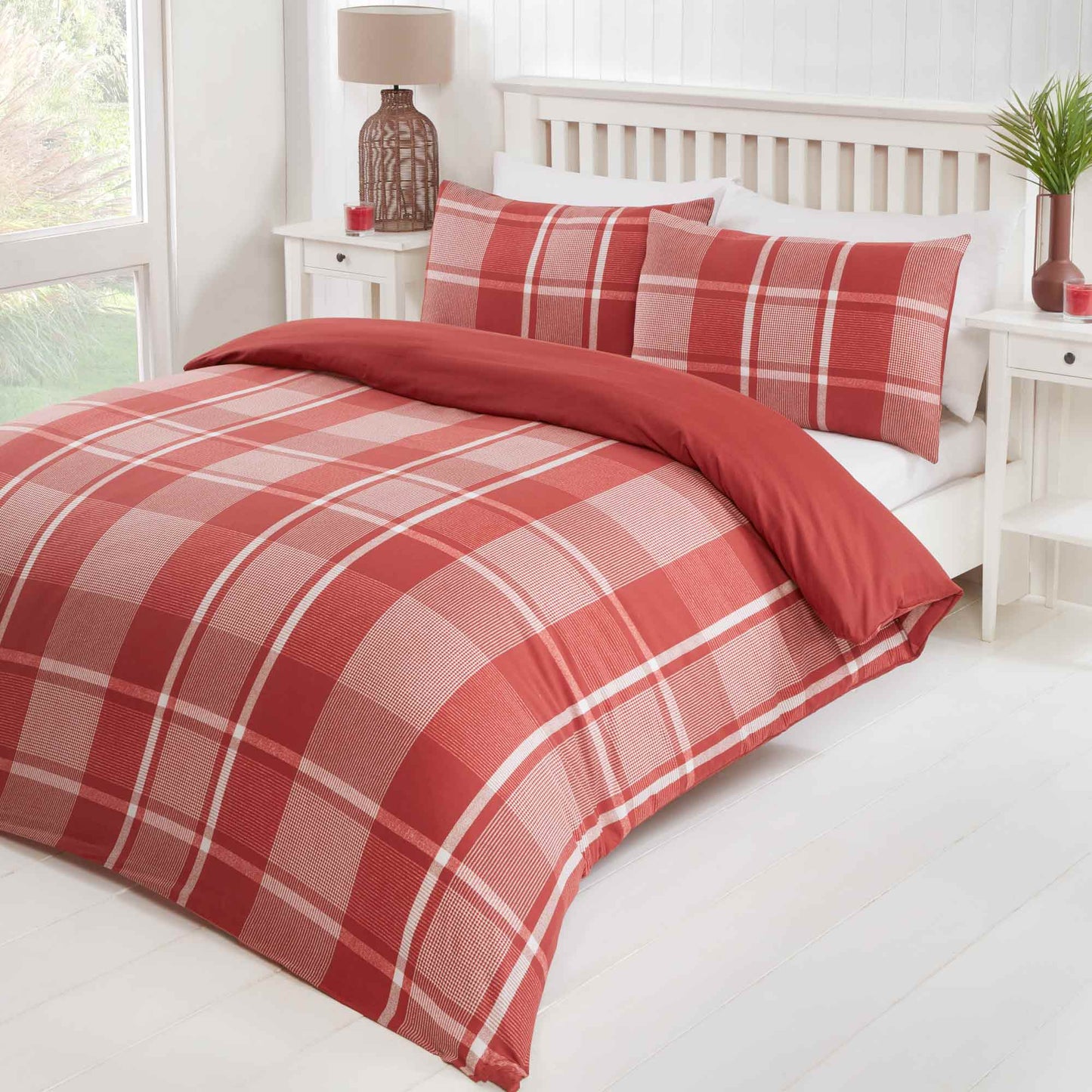 Hampton Duvet Set - Red