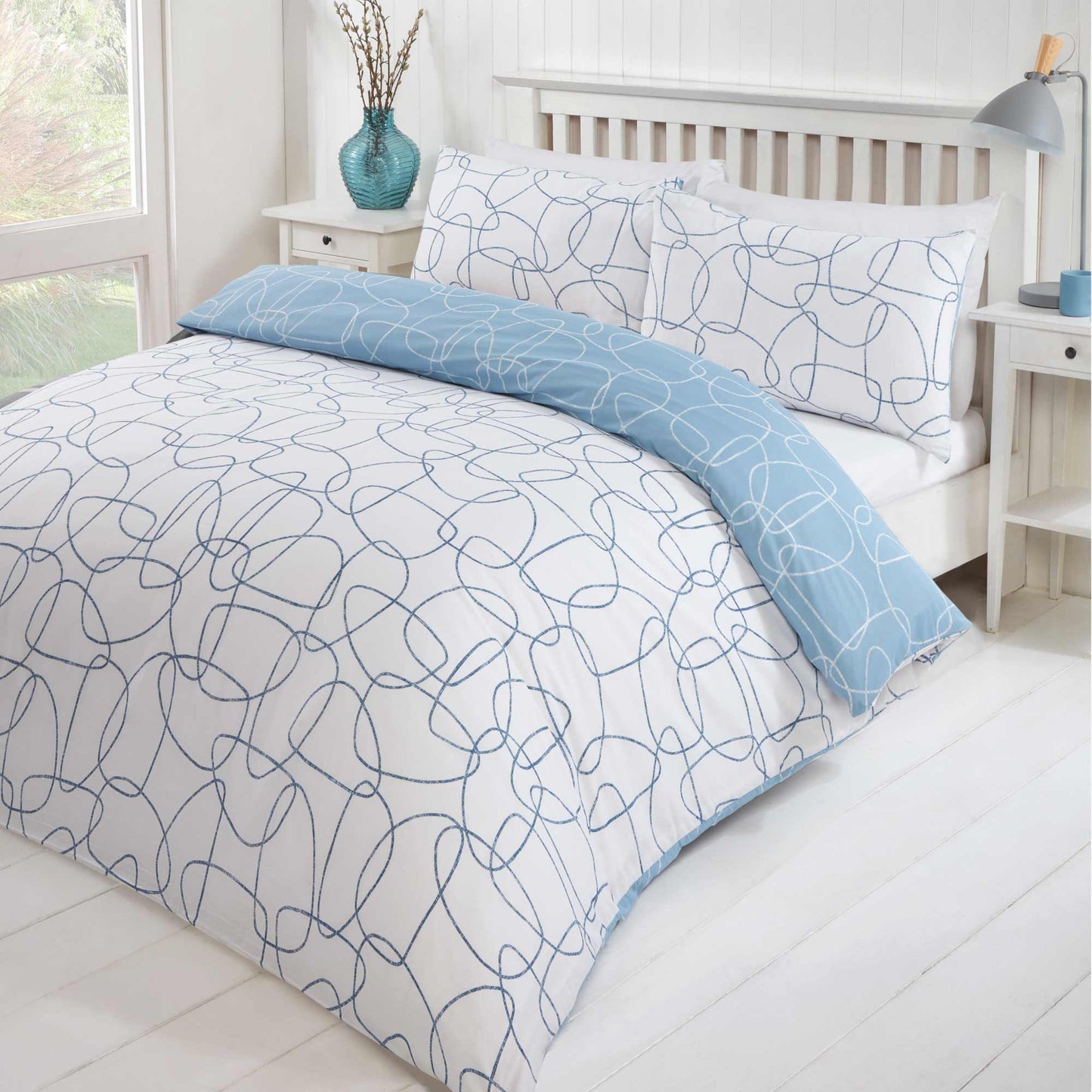 Pebble Duvet Set - Navy