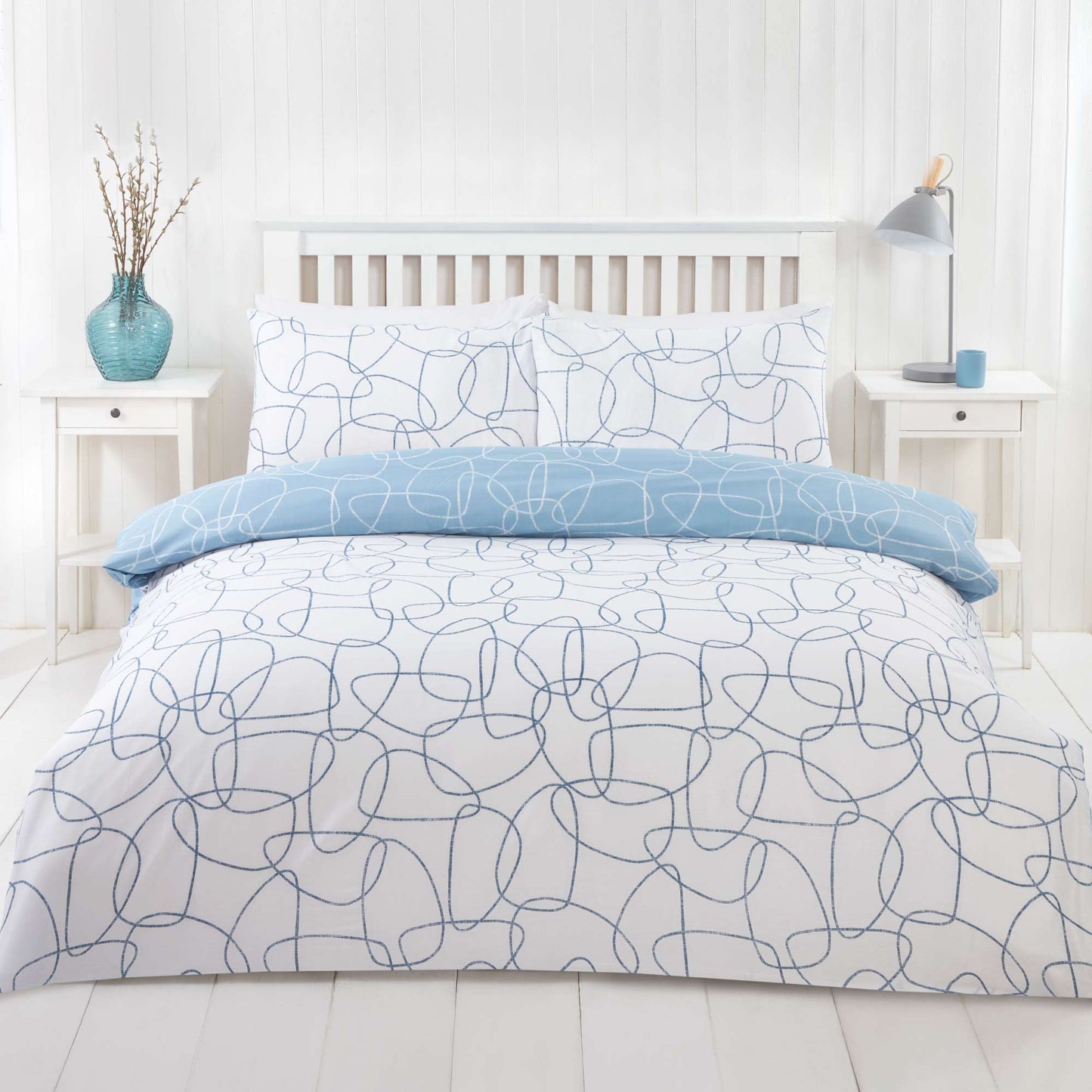 Pebble Duvet Set - Navy