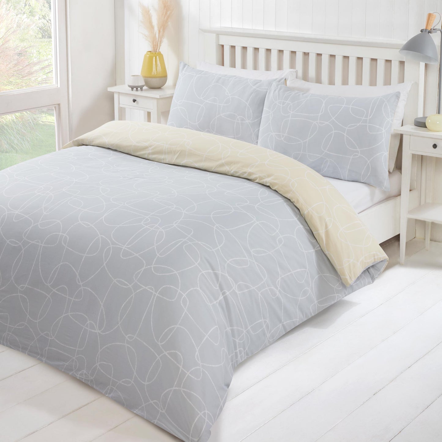 Pebble Duvet Set - Grey
