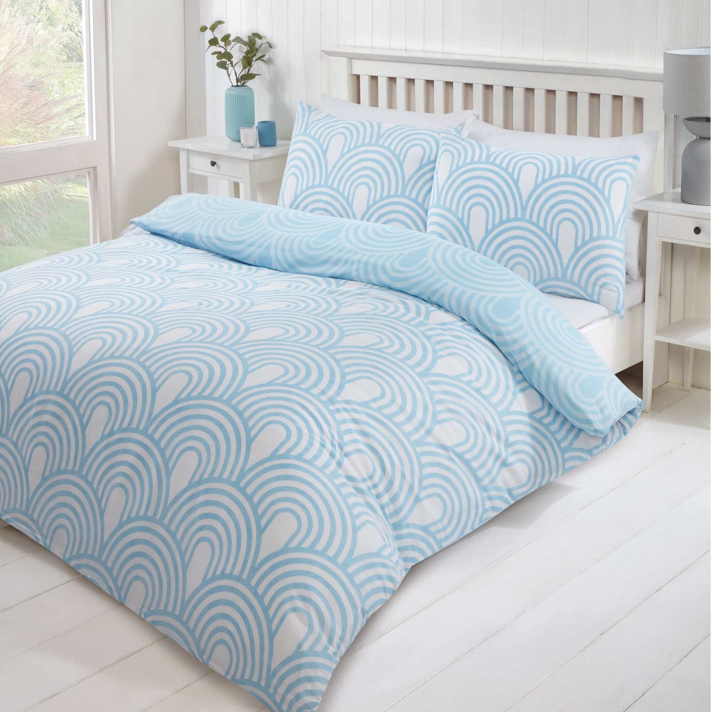 Kaleid Duvet Set - Blue