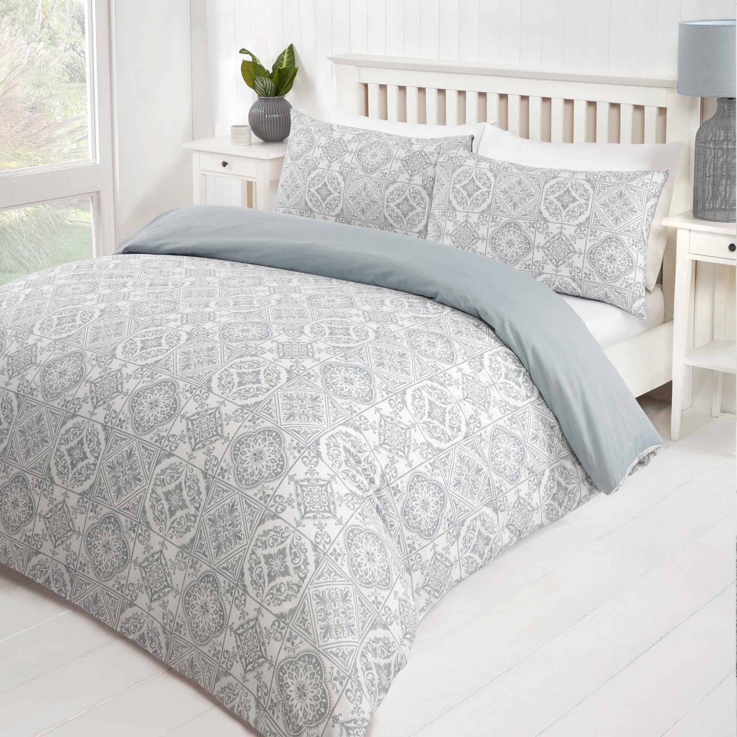 Porto Duvet Set - Grey