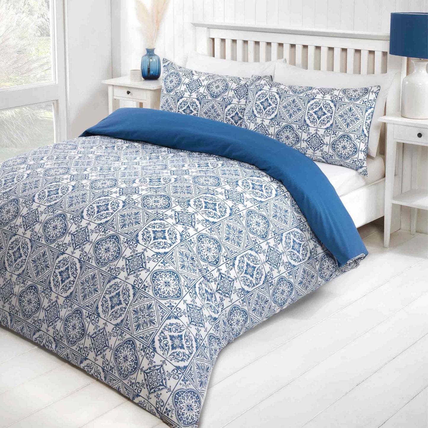 Porto Duvet Set - Navy