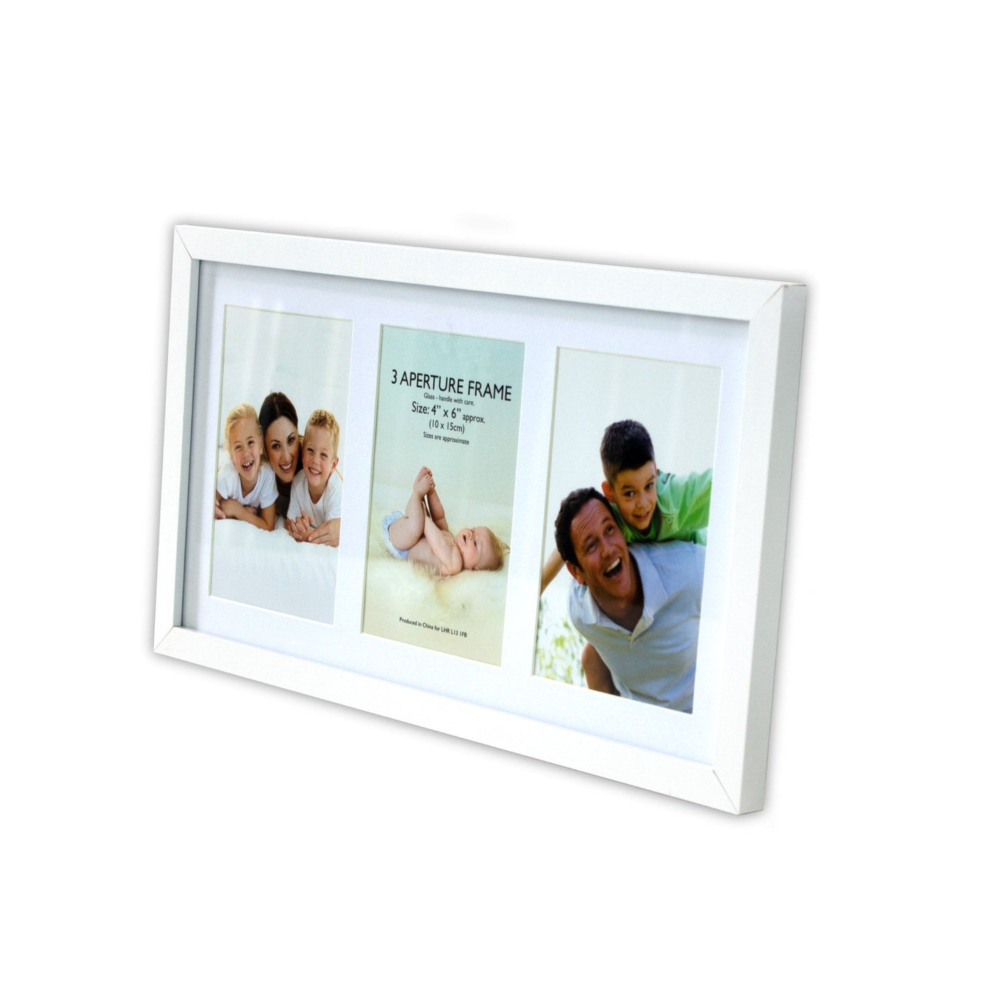 Picture Photo Frame with 3 Photos White