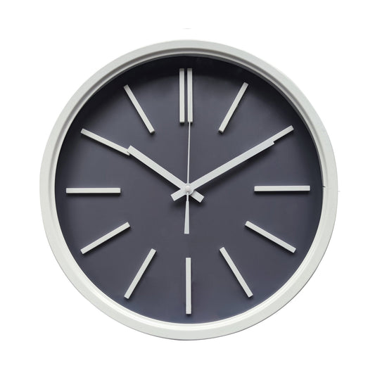 Wall Clock - Grey and White 35x35x5.5cm