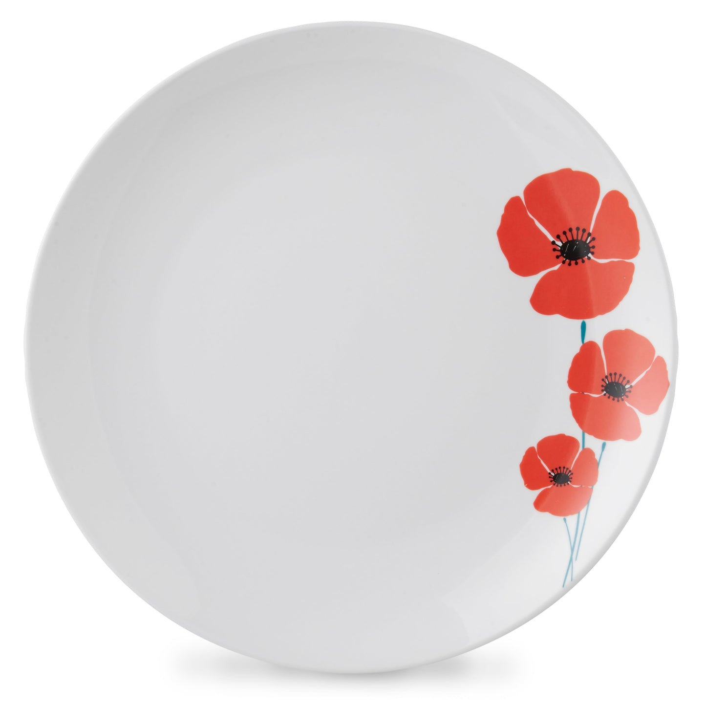 Lewis's 12 Piece Dinner Set Poppy