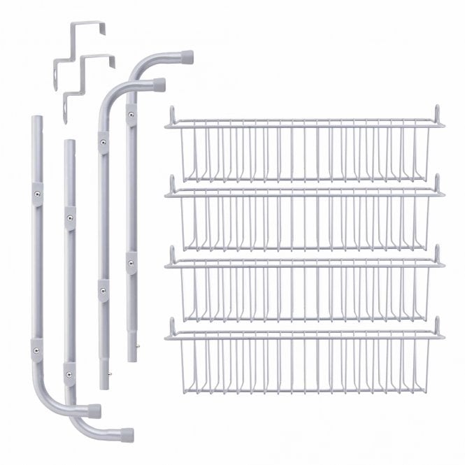 Lewis's Kitchen Storage Over Door 4 Tier Kitchen Basket