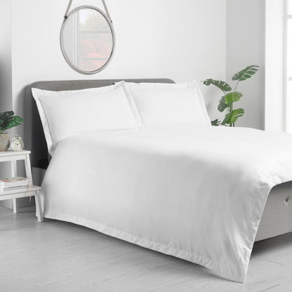 Oxford Edge Duvet Set - White