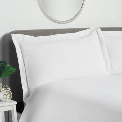 Oxford Edge Duvet Set - White