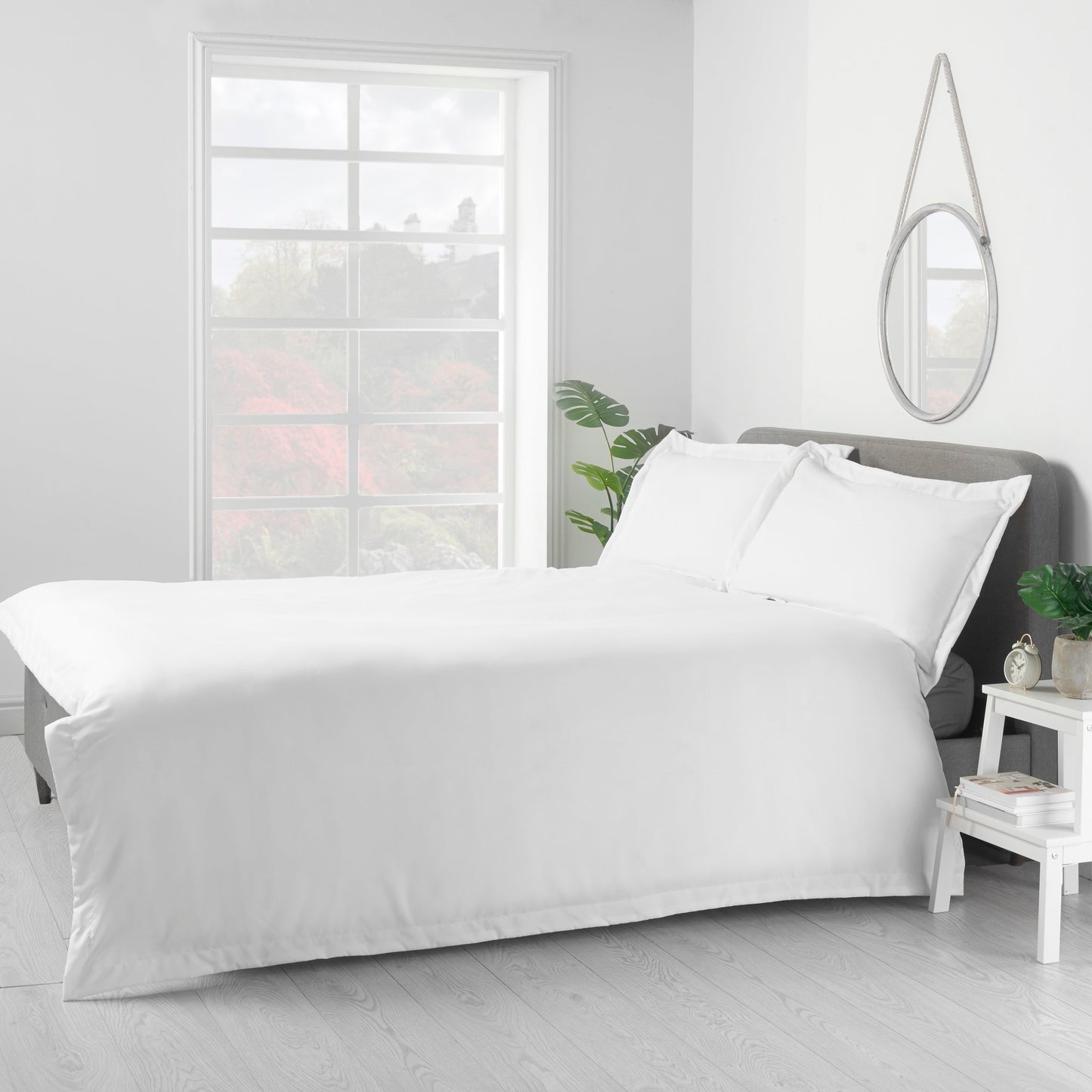 Oxford Edge Duvet Set - White