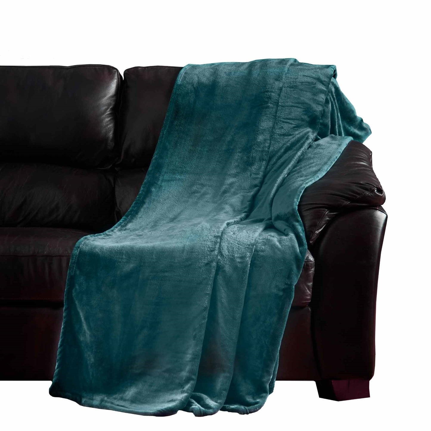 Super Soft Flannel Throw - Teal