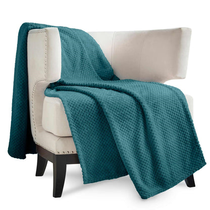 Super Soft Waffle Throw - Teal