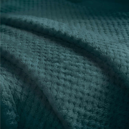 Super Soft Waffle Throw - Teal