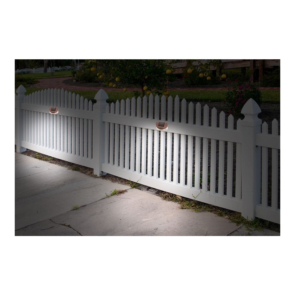 GardenKraft Outdoor Single Solar Led Fence Light