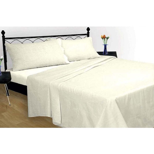 Brushed Cotton Sheet Range - Cream