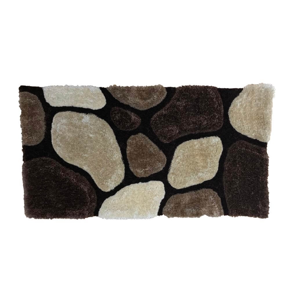 Pebble Design Rug - Beige/Brown