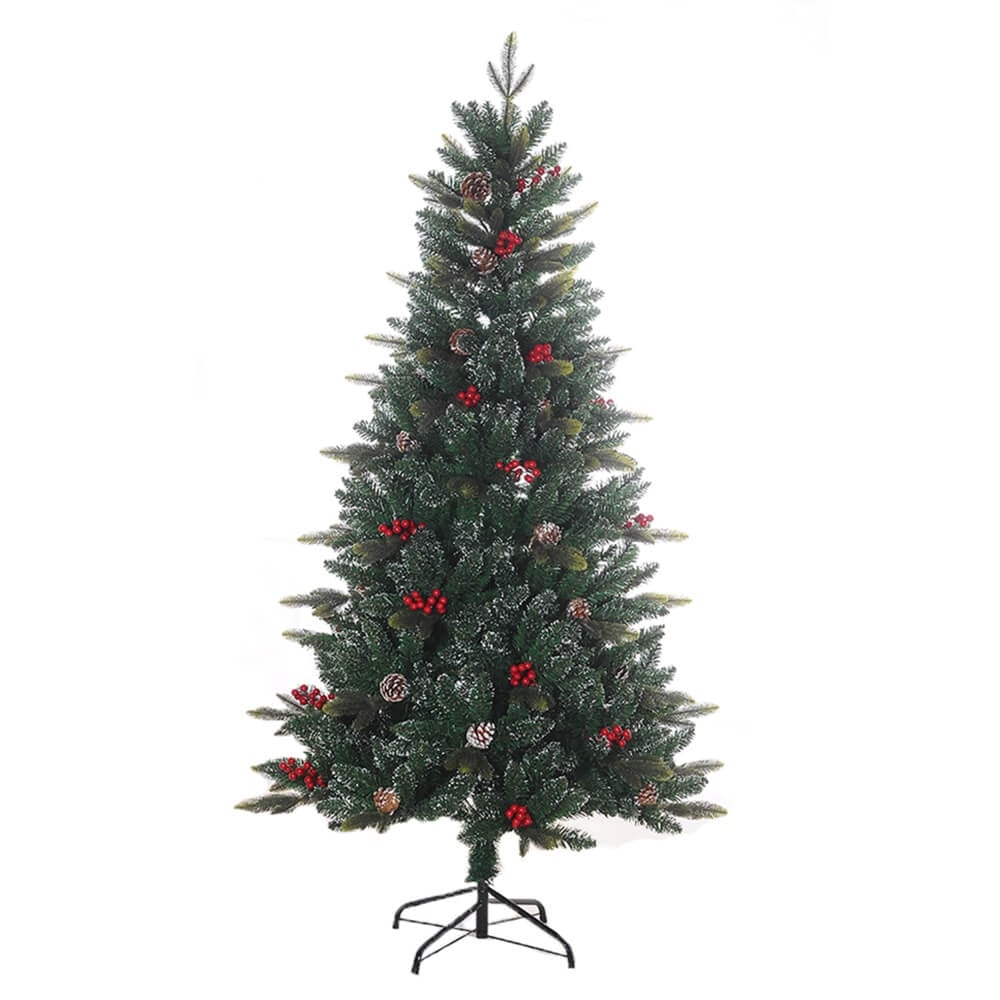 Christmas Sparkle Artificial Christmas Tree with Pinecones & Berries 6ft 1.8m