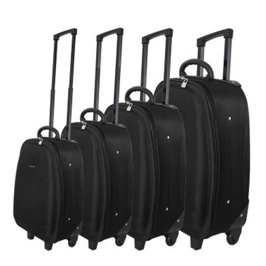 Club Class Luggage 600D EVA Black Suitcase